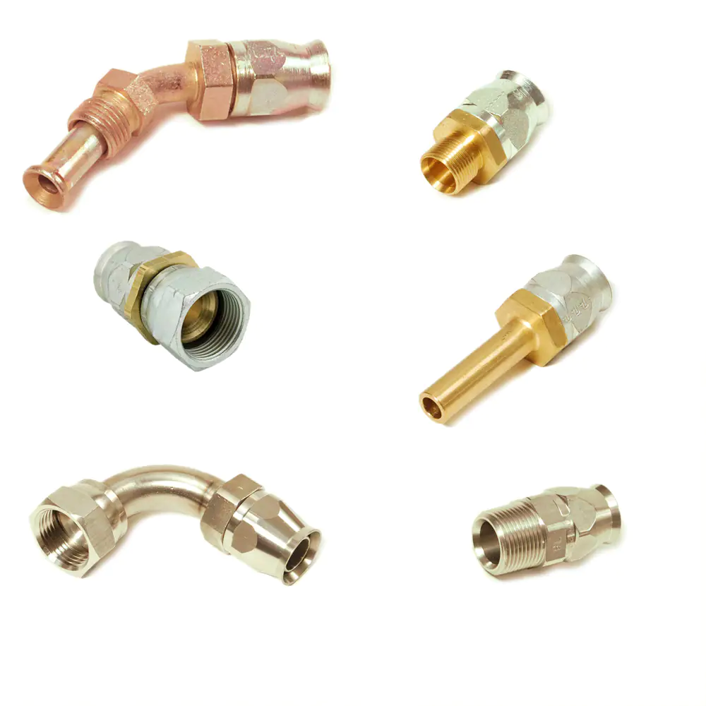 派克90系列，現(xiàn)場可拆式軟管接頭，用于PTFE 軟管連接